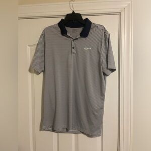 NIKE GOLD STRIPED POLO MENS